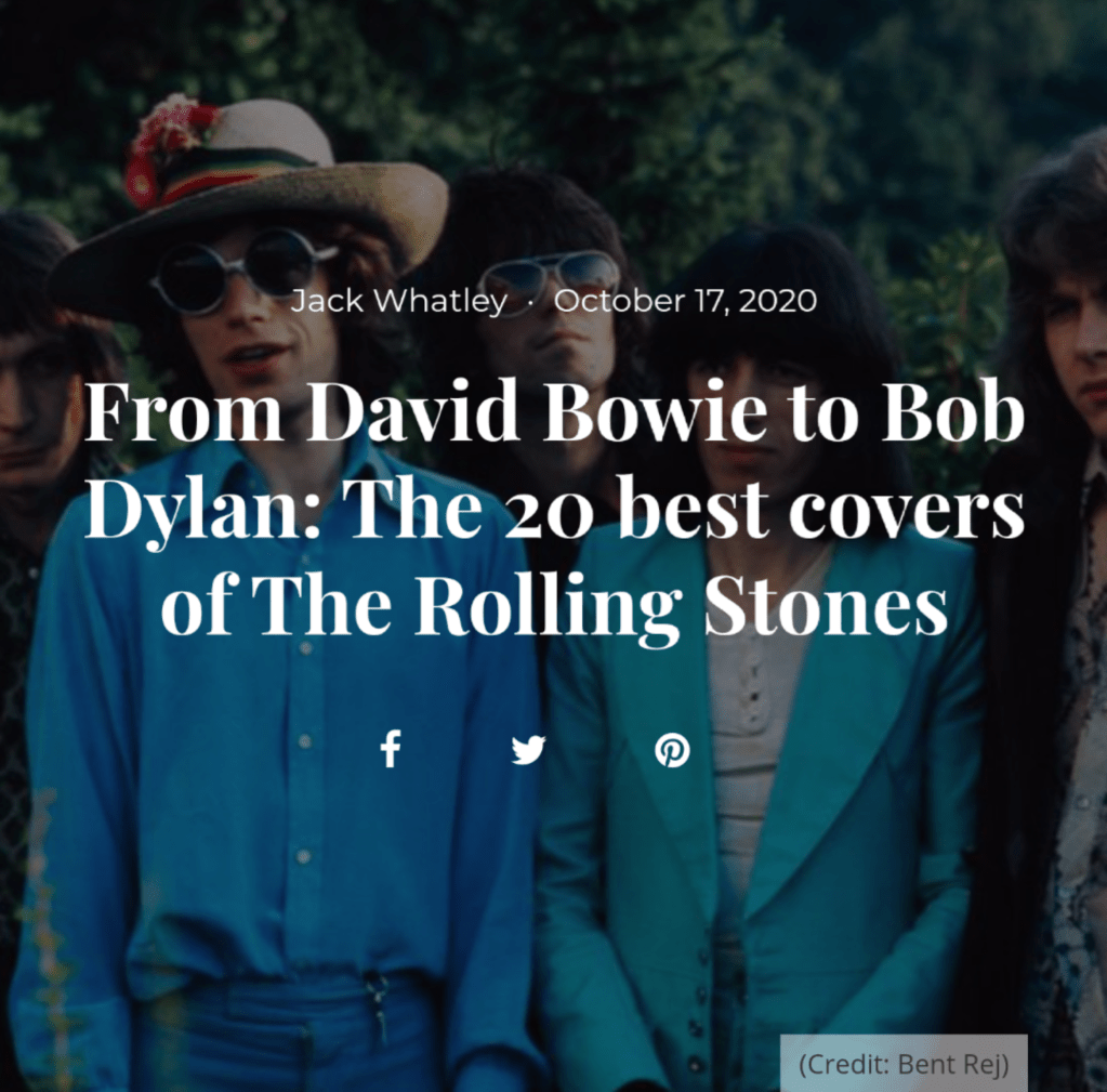 What is your favourite cover version of The Rolling&nbsp;Stones?